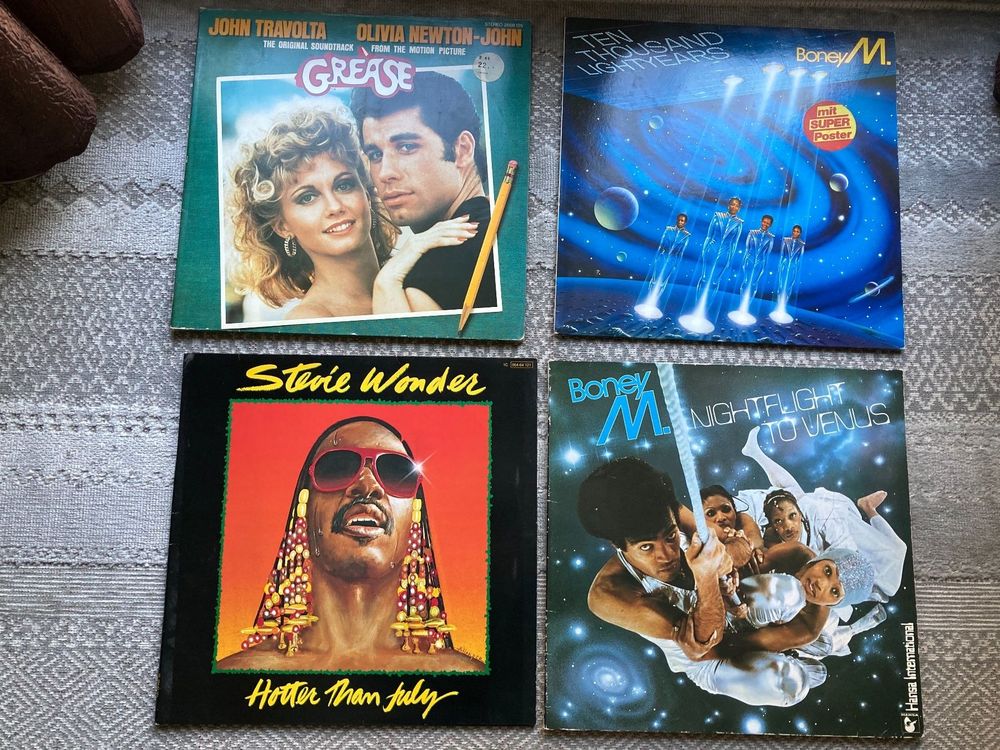 5 Vinyles: Grease (2 X Vinyl), 2x BoneyM, Stevie Wonder | Kaufen Auf ...