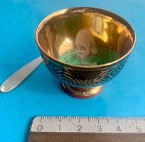 Salière chinoise en porcelaine et nacre, XVIIIème siècle