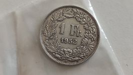 1 Franken 1952, Silbermünze Schweiz, (WA5-13)