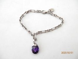 Happy Charms Armband mit Anhänger, 925 Silber, rhodiniert