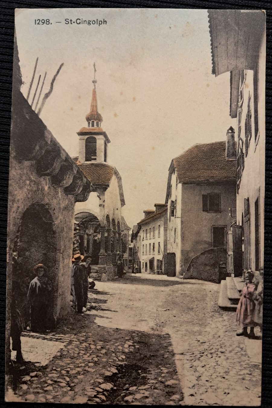 Cartoline postali: ST GINGOLPH 1912 - ANIMEE – Usato da Ponto Valentino venduto da giorgia06