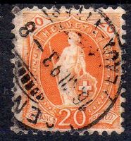 STEHENDE HELVETIA 20 RP 66C 1893 ERHALT SIEHE SCAN - H45