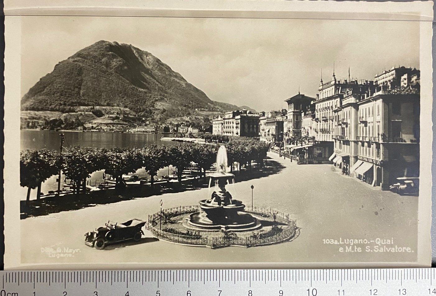 Cartoline postali: Lugano.-Quai e M.te S. Salvatore – Usato da Oftringen venduto da Studich