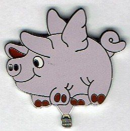 Plaketten & Abzeichen: Fliegendes Schwein Sonderballonform – Gebraucht aus Hinterkappelen von Schampus