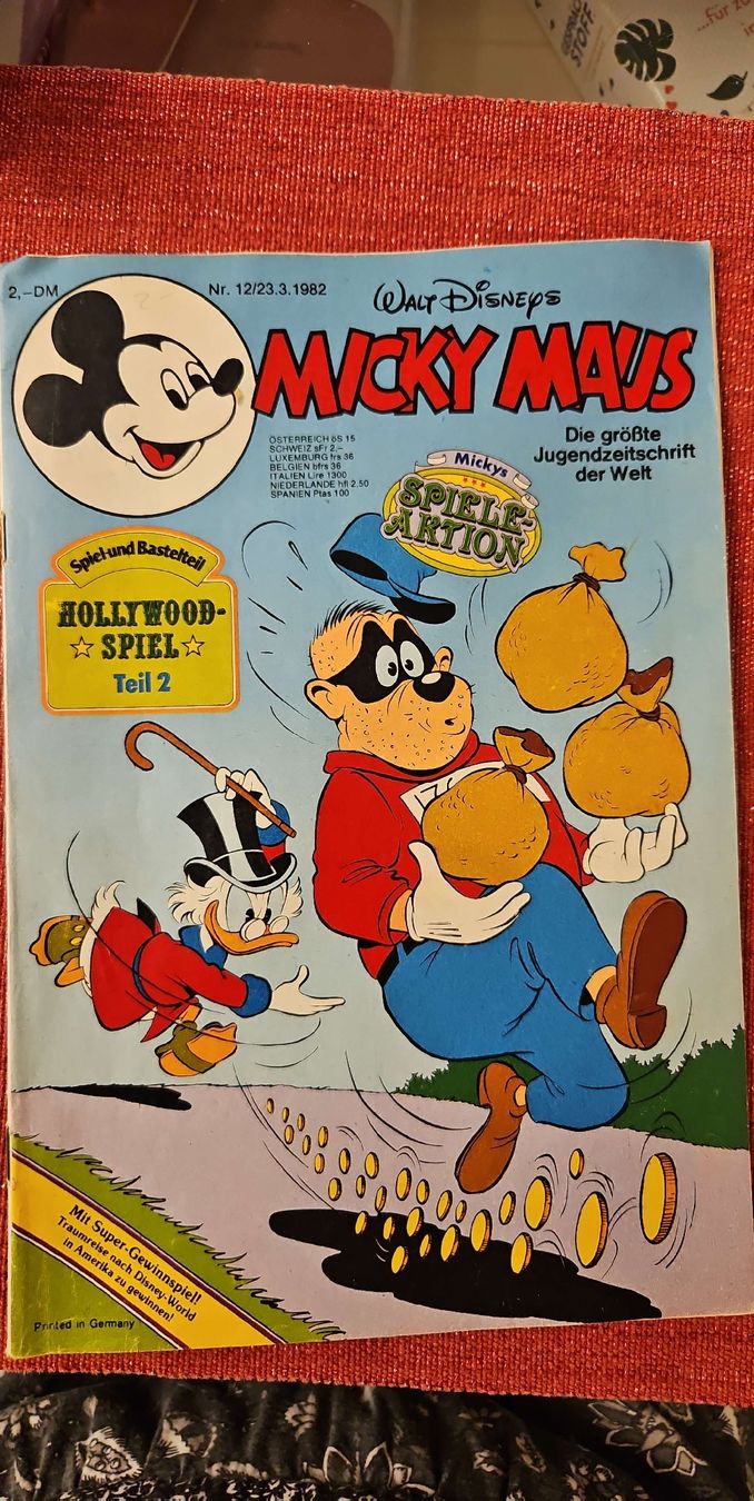 Comics: Micky Maus Nr. 12/23.3.1982 Disney Comics  – Gebraucht aus Basel von Melibu