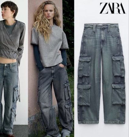 # WOMAN - Jeans ,,cargo‘‘ Gr. 32 - ZARA #