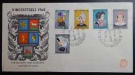 Niederlande Kat. 755-759 gest. auf FDC Brief Kat. 20 Euro