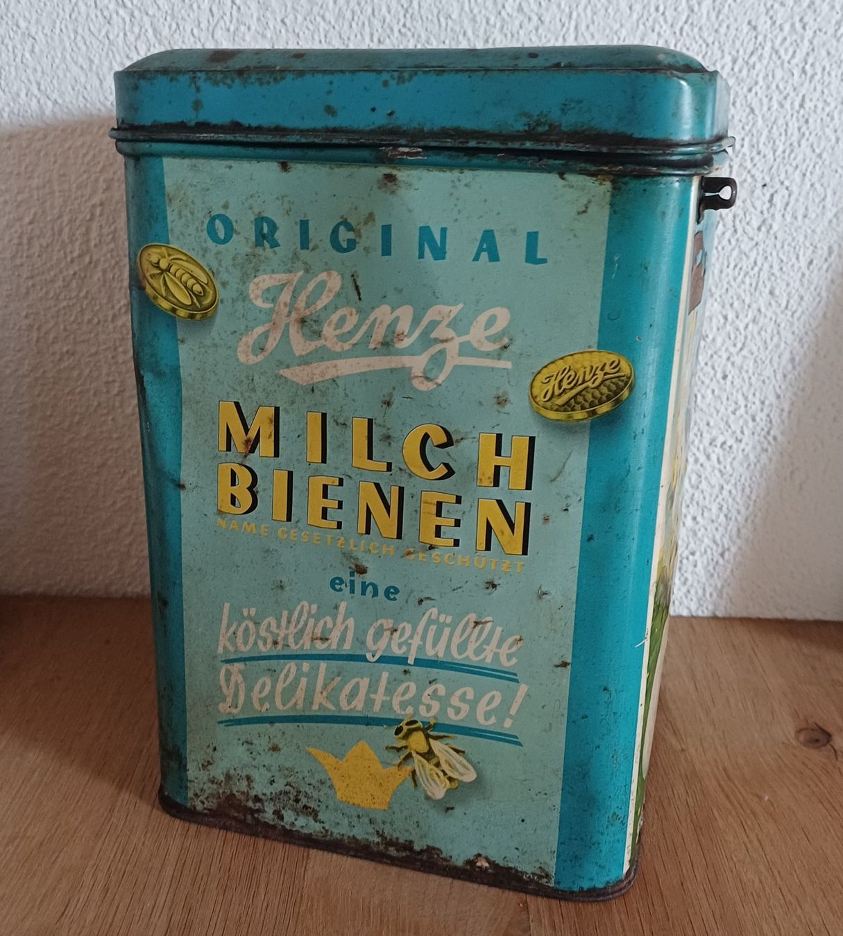 AluBox Barattoli: Antike MILCH BIENEN Blechbüchse – Usato da Brittnau venduto da simionius 1