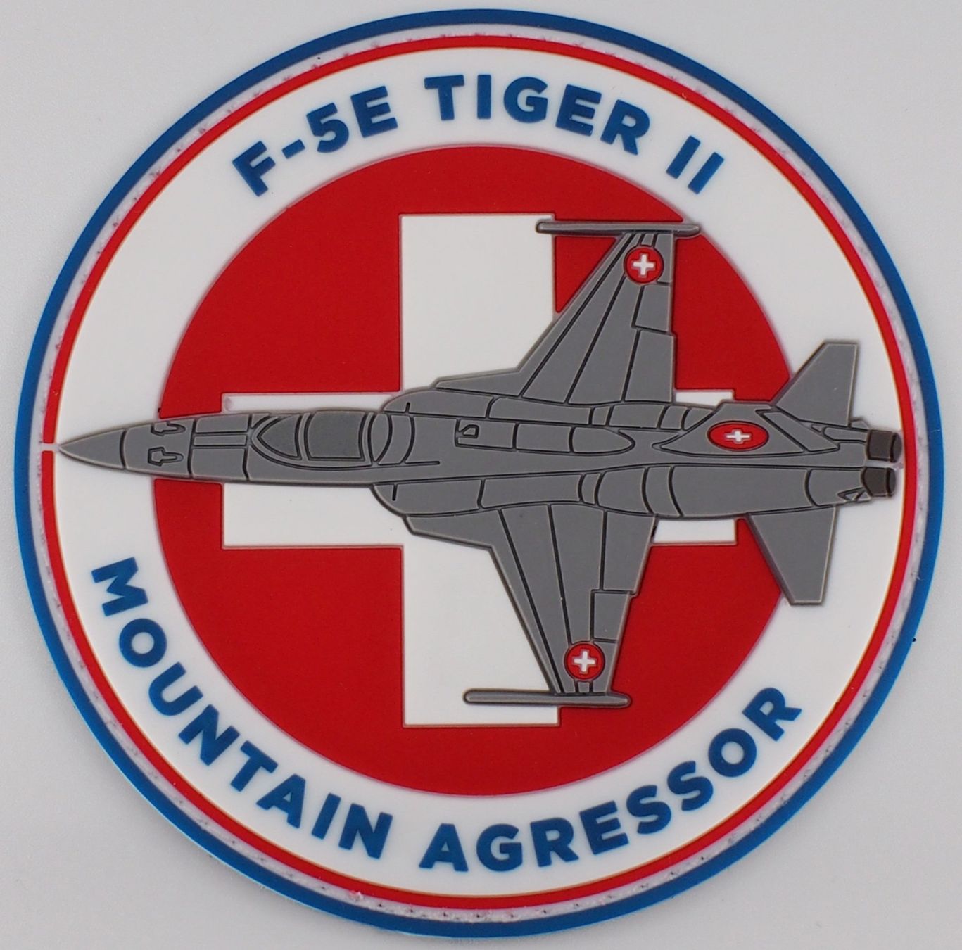 Schweizer Armee Placchette & Badge: F-5E Tiger II Mountain Agressor mit Klett – Nuovo e nell'imballaggio originale da Emmenbrücke venduto da F.ingl-1947