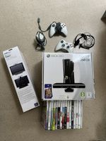 Xbox 360 250GB + Kinect mit Zubehör + 16 Spielen