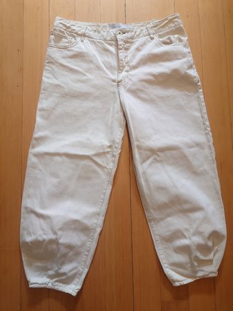 Damen Jeans A. Dominguez ecru weit geschnitten Gr. 42 span