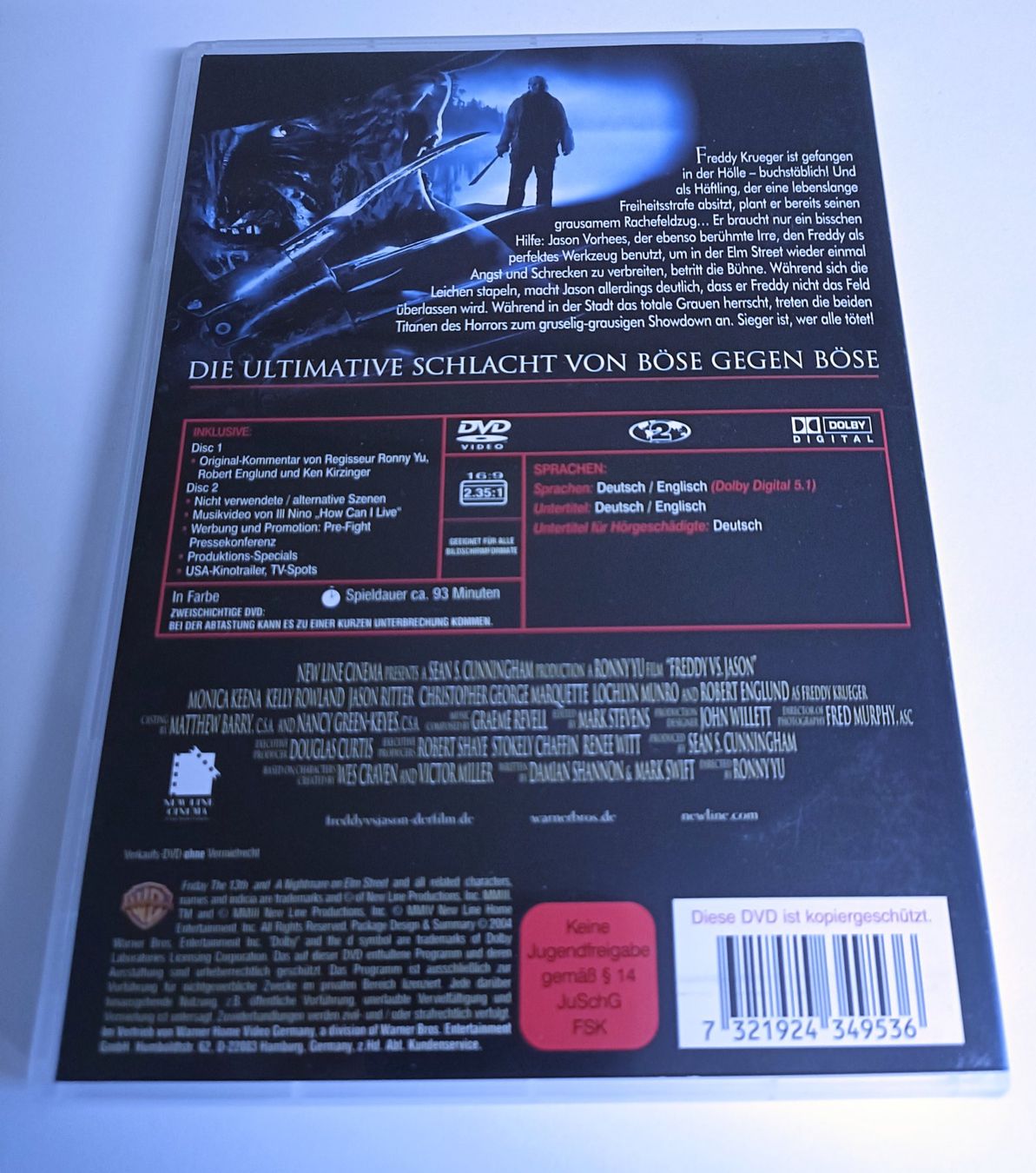 Alle DVDs: Freddy VS. Jason 2-Disc Edition – Gebraucht aus Köniz von Movieportal007 1