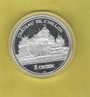 1989 Chateau de Chillon 5 Oz/999 Ag/unzirk/PP/sitz.Helvetia