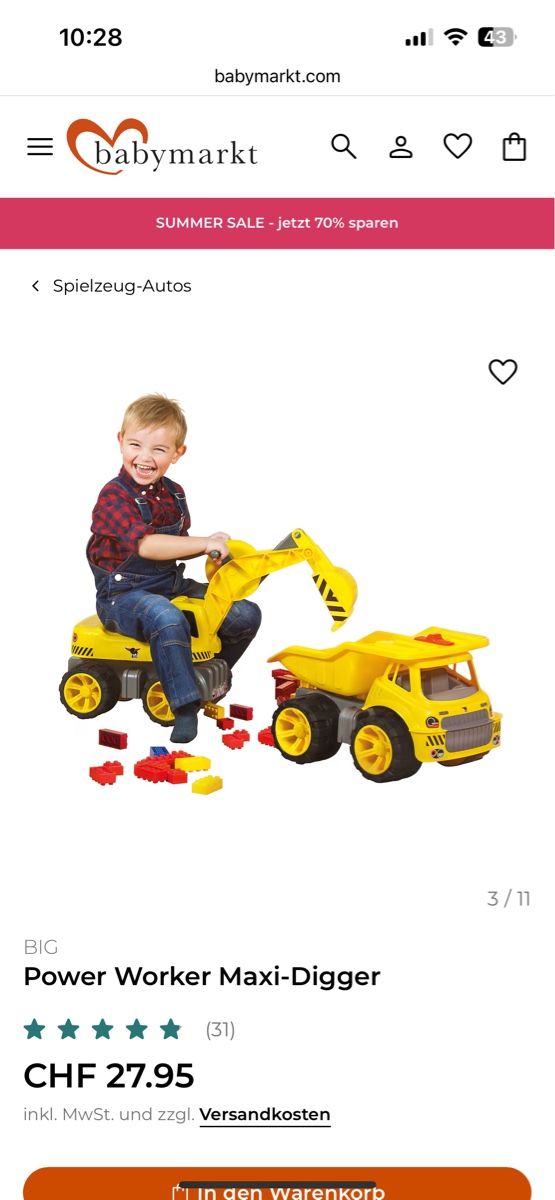 Excavateurs: Big Power Worker Maxi Digger Bagger – D'occasion à Agno par me_me_me 4
