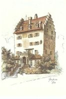 Greifensee, Kt. Zürich: Schloss, Zeichnung unbekannt 1949