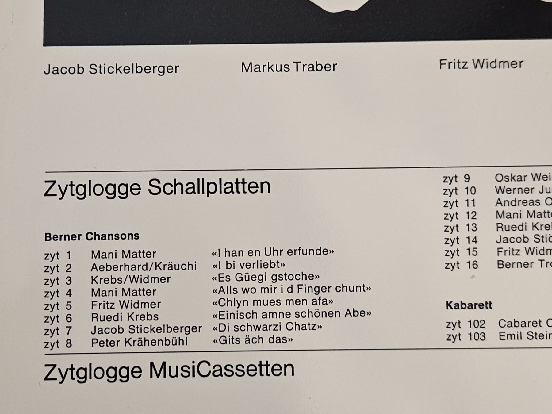 Dischi in vinile: Berner Troubadours – Usato da Kernenried venduto da PeterG0102 7