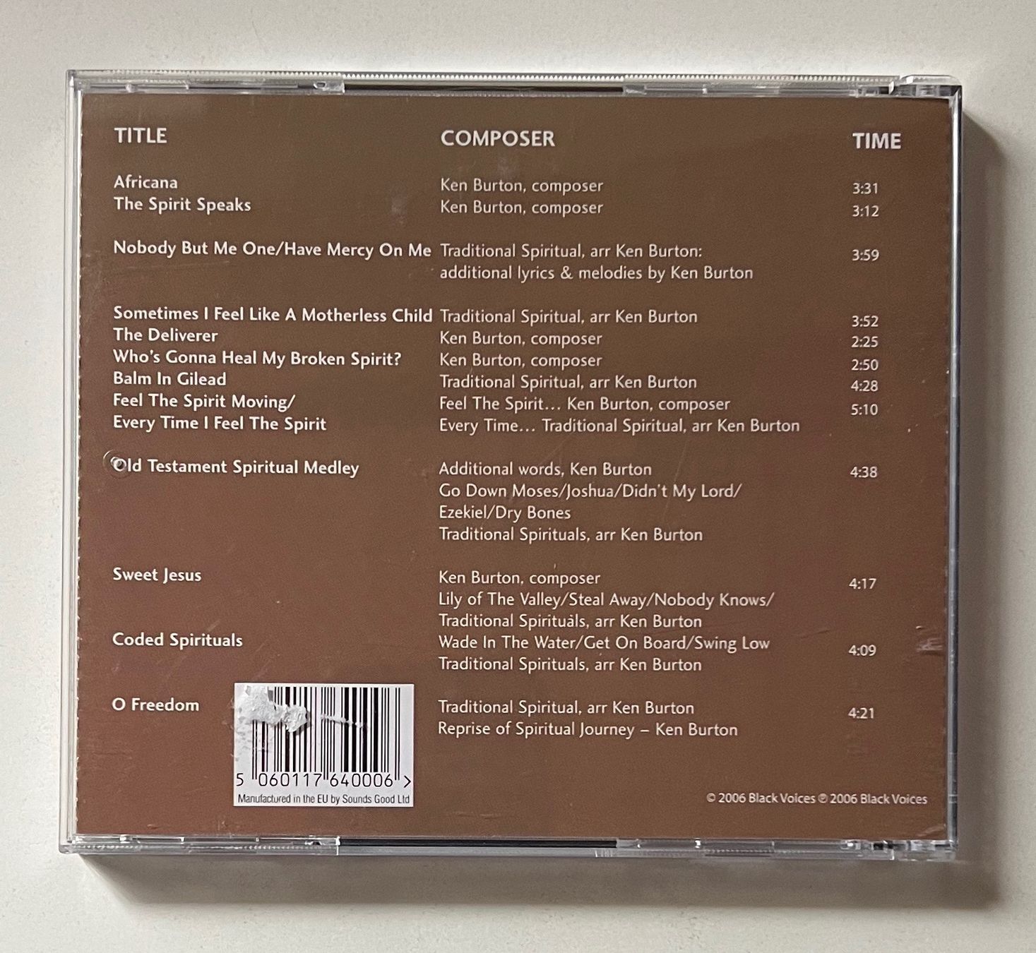 CD: Black Voices / Spiritual Journey – Usato da Näfels venduto da rottabi 1