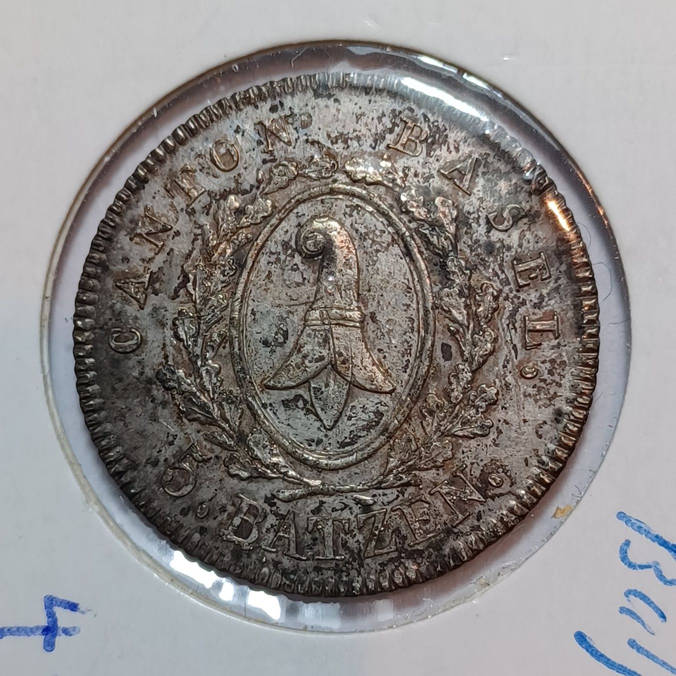 Tutti le monete: 5 Batzen 1826 Basel vz-unz – Usato da Pfäffikon ZH venduto da Welt_Muenzen