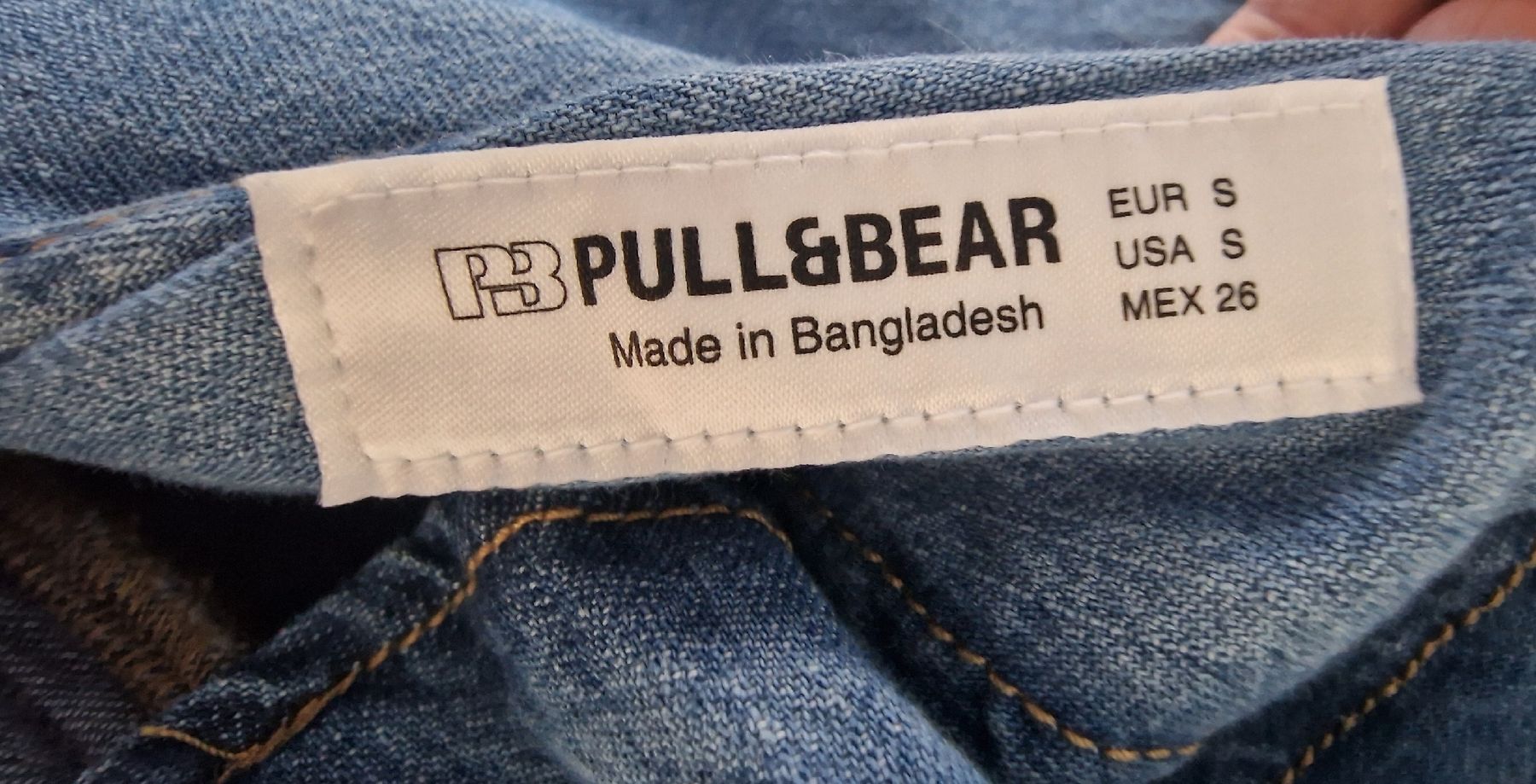 Pull&Bear Vestiti: Jeans Denim Kleid Pull&Bear Grösse S Sommerkleid hellblau – Nuovo (secondo la descrizione) da Werdenberg venduto da Siril1 2