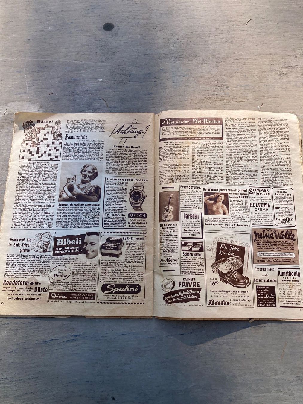 Riviste & Magazine: Ringiers Unterhaltung-Blatt, "Das gelbe Heft", 1946 – Usato da Moerschwil venduto da Corsica61 4