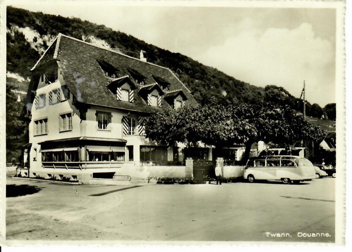 Cartoline postali: Twann - Restaurant Fontana 1953 – Usato da Hochdorf venduto da Ziegel-16