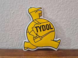 Emailschild Tydol Gasoline Logo Tankstelle Emaille Schild
