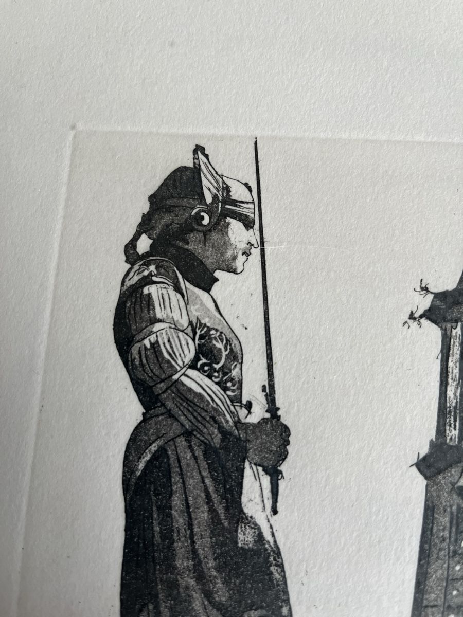 Grafiken & Lithographien: Gerechtigkeit von Otto Wyss, 1981 – Gebraucht aus Faulensee von Cinclus 2