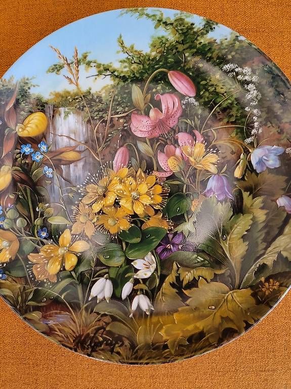 Teller: Blumenteller Kunst Sammelstücke – Gebraucht aus Spreitenbach von dde_5k86 1