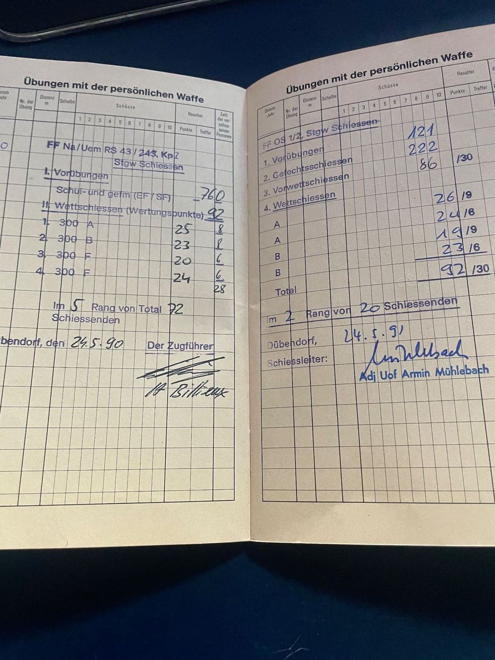 Libri: Militär Dienstbüchlein/Schiessbüchlein – Usato da Volketswil venduto da rubin74 6