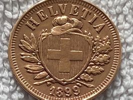 2 centime/Rappen 1899