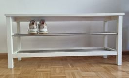 Schuhablage mit Bank weiss - IKEA TJUSIG