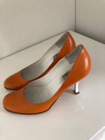 Ital. Pumps Gr. 36 orange/weiss