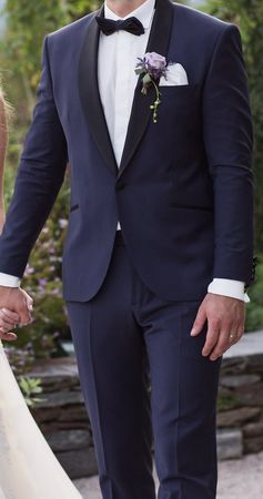 Hochzeitsanzug Mery's 54 XL Sakko + Hose + Hemd + Fliege