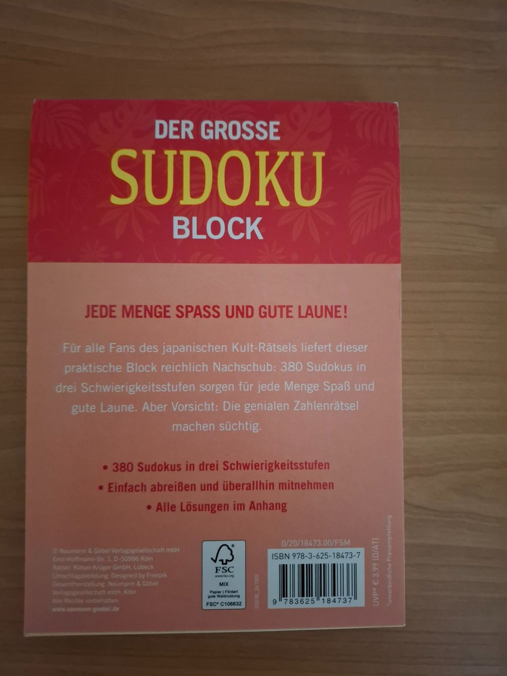 Spiele: Sudoku Block – Neu und originalverpackt aus Dietikon von oldi53 1