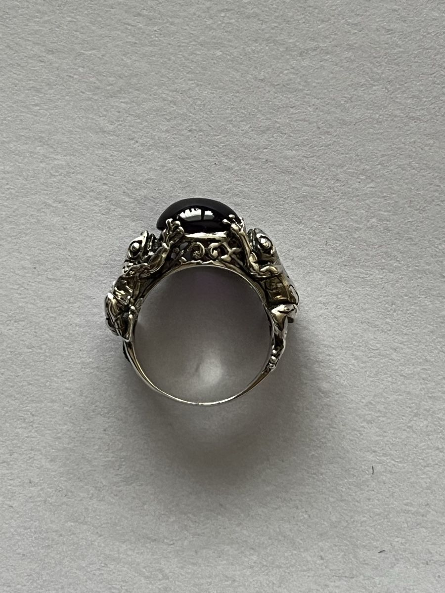 Anelli: Silver Amethyst Frog Ring Silber 925 Frosch Amethyst Ring – Nuovo (secondo la descrizione) da Moehlin venduto da Balirain 5