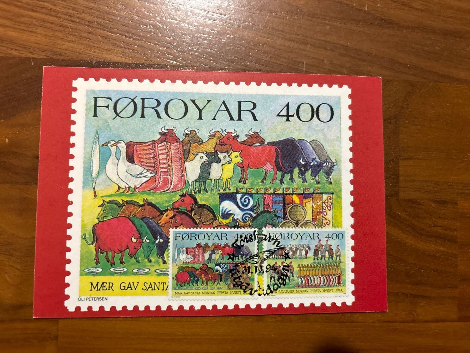 Tutti i francobolli: Färöer Postkarte Weihnachten – Nuovo e nell'imballaggio originale da Zürich venduto da engebrunau