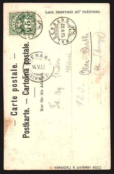 Cartes postales: Passepartout-Lithographie Waldenburg, Or – D'occasion à Berlin par bartko-reher 1