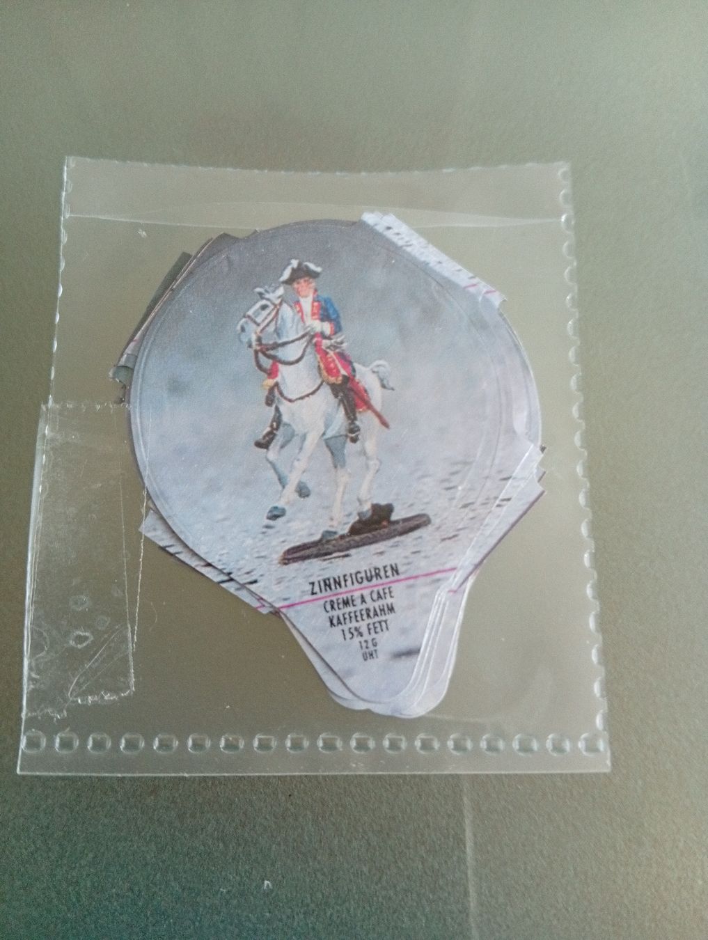 Kaffeerahmdeckel: Zinnfiguren Riegel Serie 746 – Gebraucht aus Amriswil von thp_n68w
