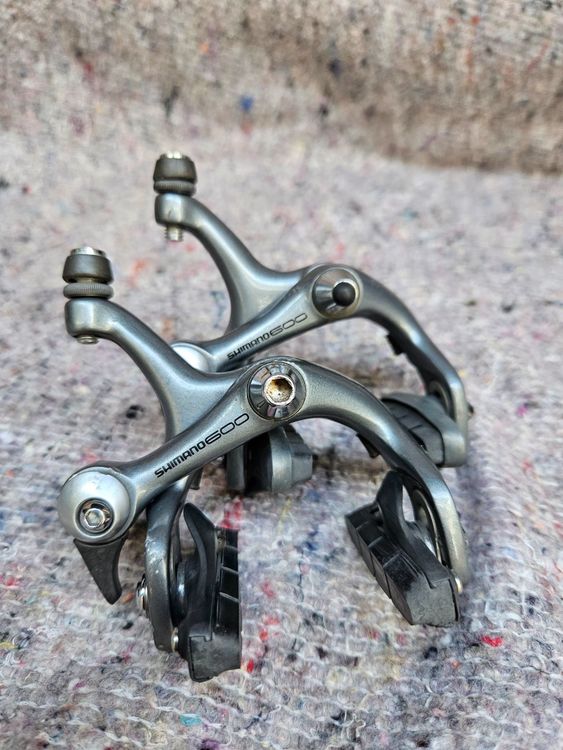 Freins Vélo Course Shimano 600 SLR Tricolore BR-6400 - Set Vintage (avant/arrière)