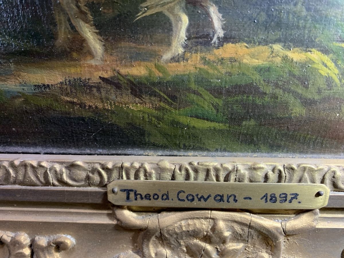 Dipinti: THEODOR COWAN-1897 – Usato da Wolfhalden venduto da SecondAntique 5