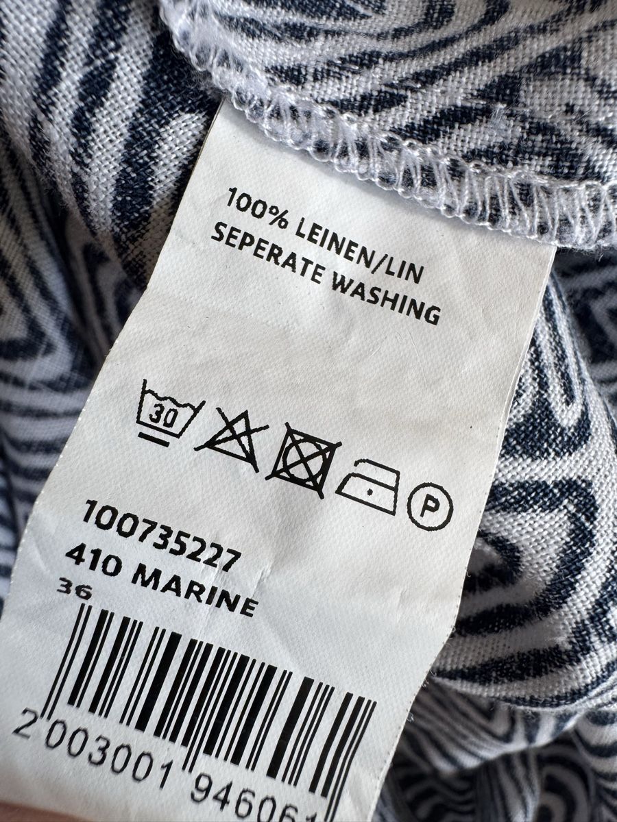 Manor Camicette: Chemise ample en lin MANOR  taille 36 imprimé  – Nuovo (secondo la descrizione) da Morges venduto da sandy069 6