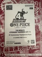 One Piece 4th anniversary promo pack de OP17