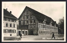 Winterthur, Alte Kaserne in Fachwerkbauw