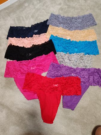 Damen Spitzen Slips Set 10 Stück bunt Grösse L neu