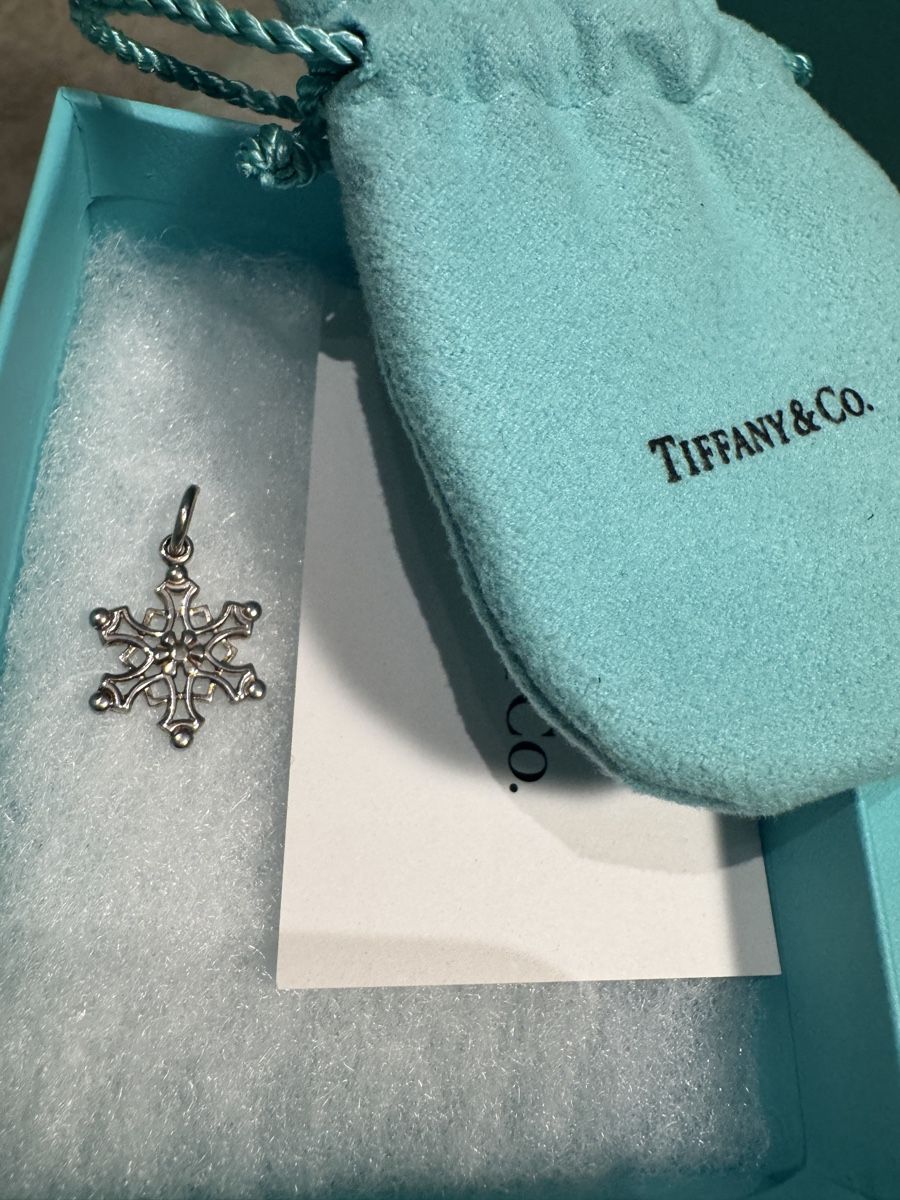 Tiffany & Co. Ciondoli: Tiffany & Co. Sterling Snowflake Charm Pendant – Nuovo (secondo la descrizione) da Schwyz venduto da ann_5w8m 1