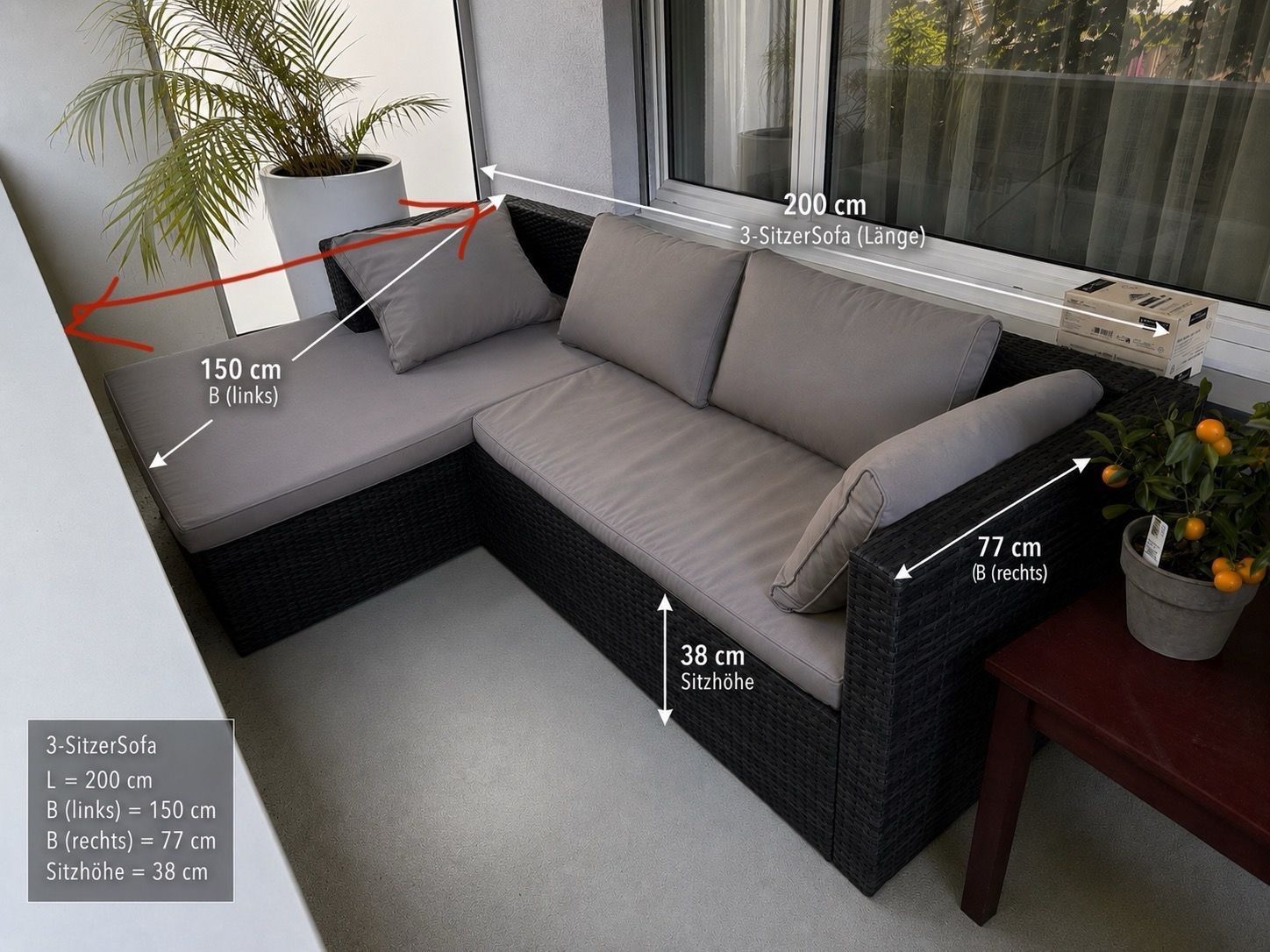 Divani: Balkonsofa / Garten Sofa  Sehr guten Zustand – Usato da Zürich venduto da jac_g969