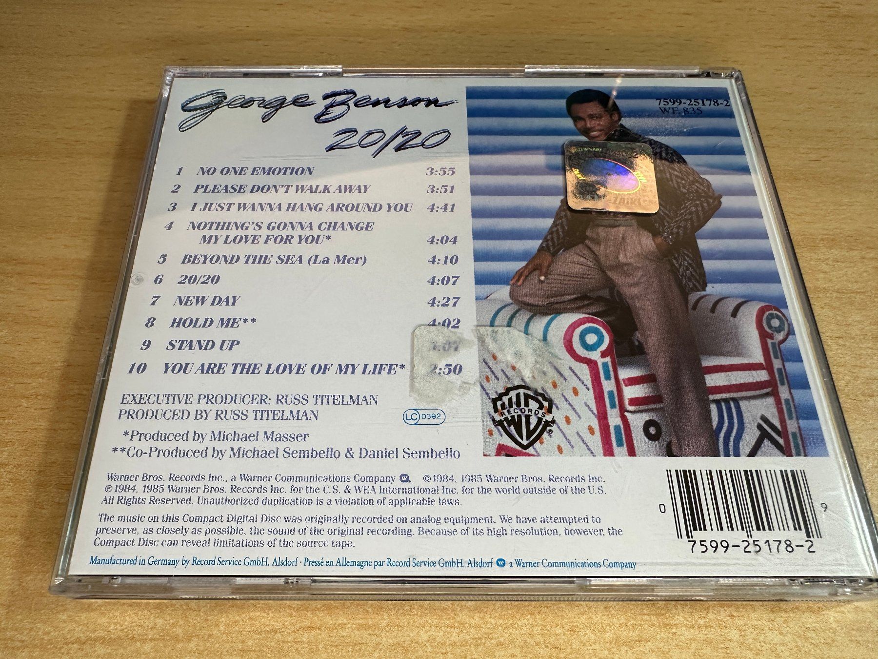 CD: W1 George Benson – 20/20 – Usato da Rikon im Tösstal venduto da Alpenmutz 1