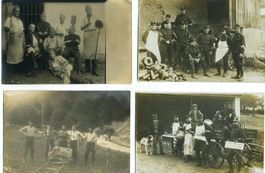 4 alten Fotos/AK. Cuisine. Août 1915