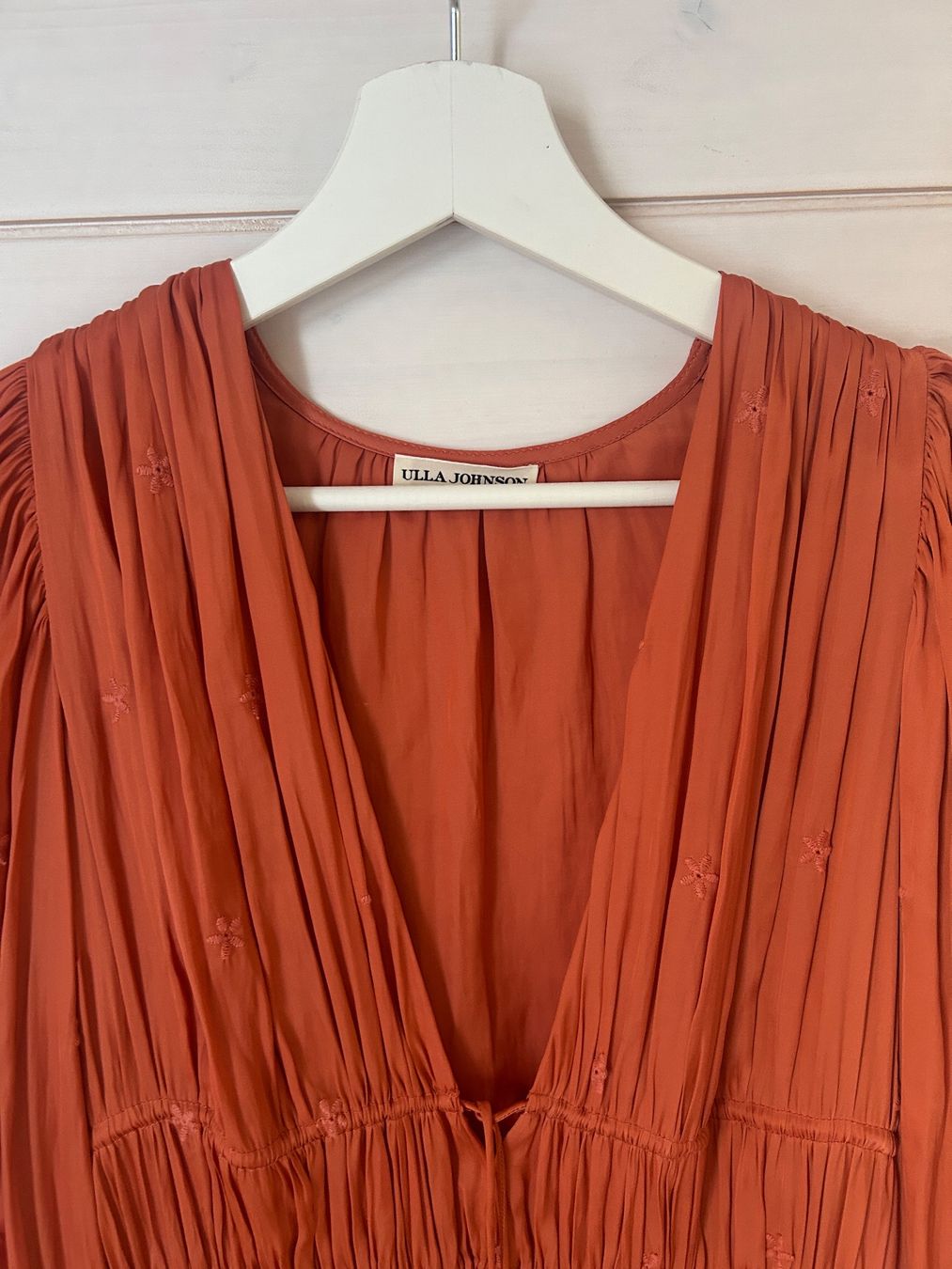 Ulla Johnson Vestiti: Ulla Johnson Rust Eyelet Millie Kleid – Gr. 4 – Usato da Illnau venduto da Monkky 6