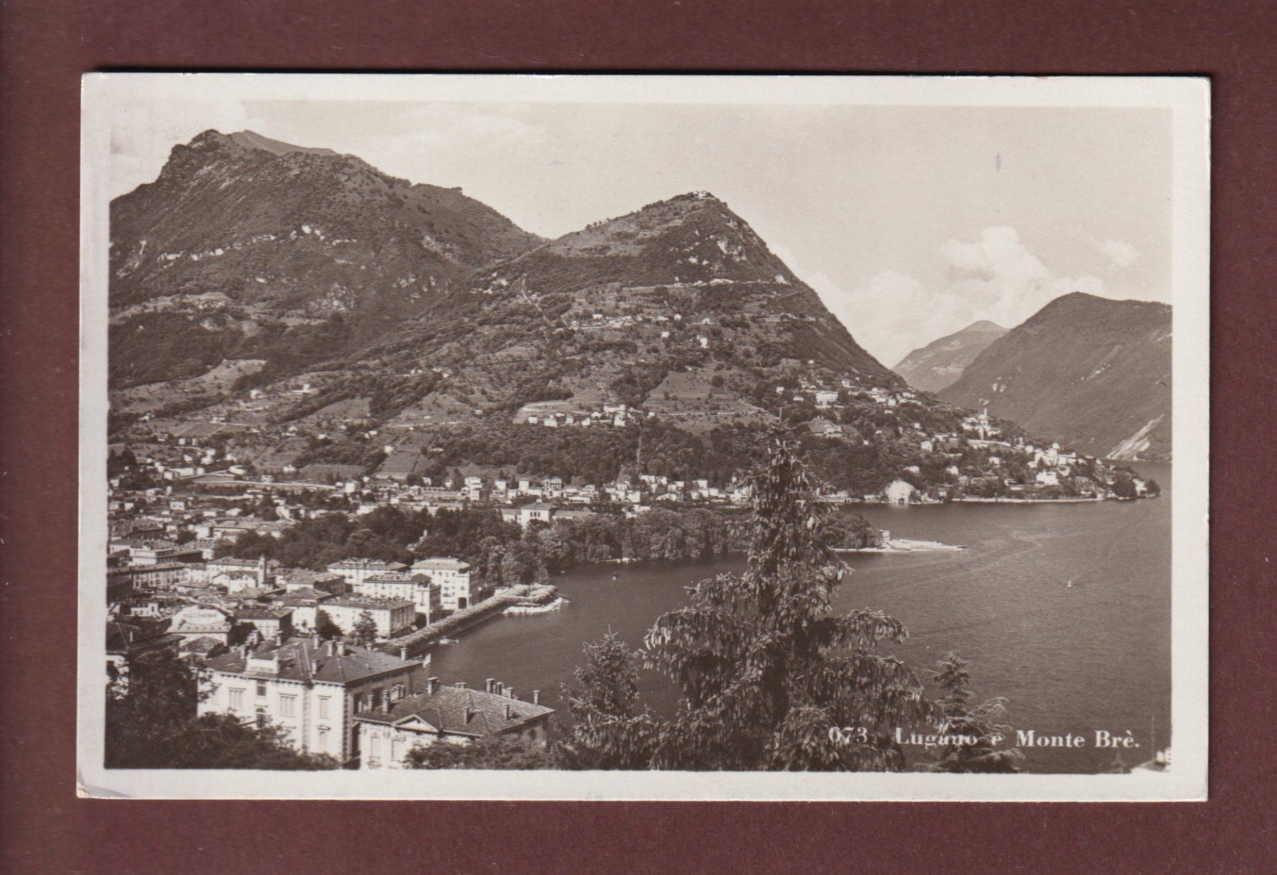 Ansichtskarten: LUGANO e Monte Brè - 1937 – Gebraucht aus Pully von nicecards